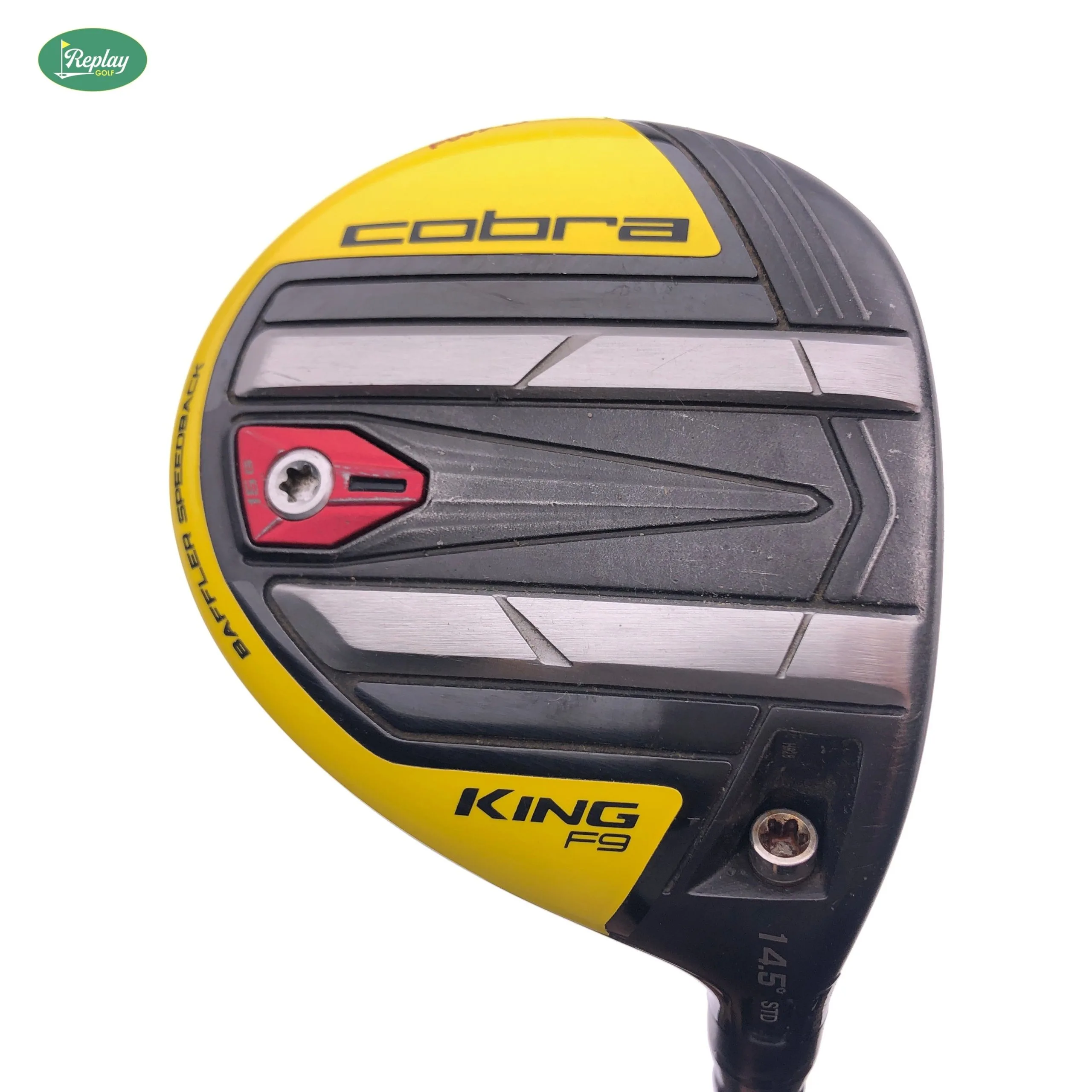 Used Cobra KING F9 Speedback 3 Fairway / 14.5 Degrees / Tour AD-DJ 7 Stiff Flex 3 Used Cobra KING F9 Speedback 3 Fairway / 14.5 Degrees / Tour AD-DJ 7 Stiff Flex