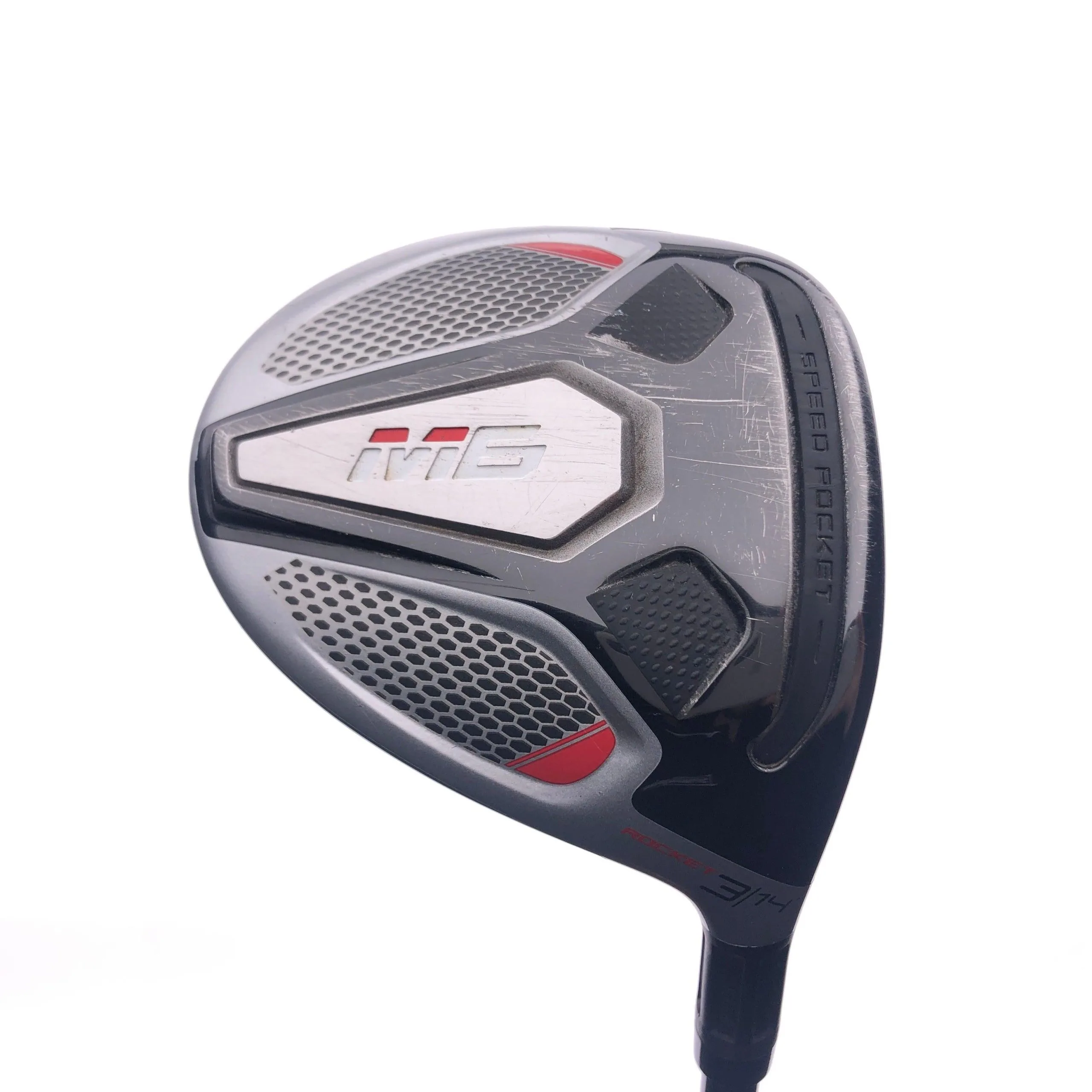 Used TaylorMade M6 Rocket 3 Fairway / 14 Degrees / Fujikura Atmos Regular Flex 3 Used TaylorMade M6 Rocket 3 Fairway / 14 Degrees / Fujikura Atmos Regular Flex