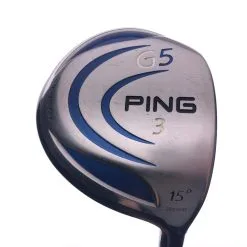 Used Ping G5 3 Fairway Wood / 15 Degrees / Grafalloy Pro Launch 75 Regular Flex